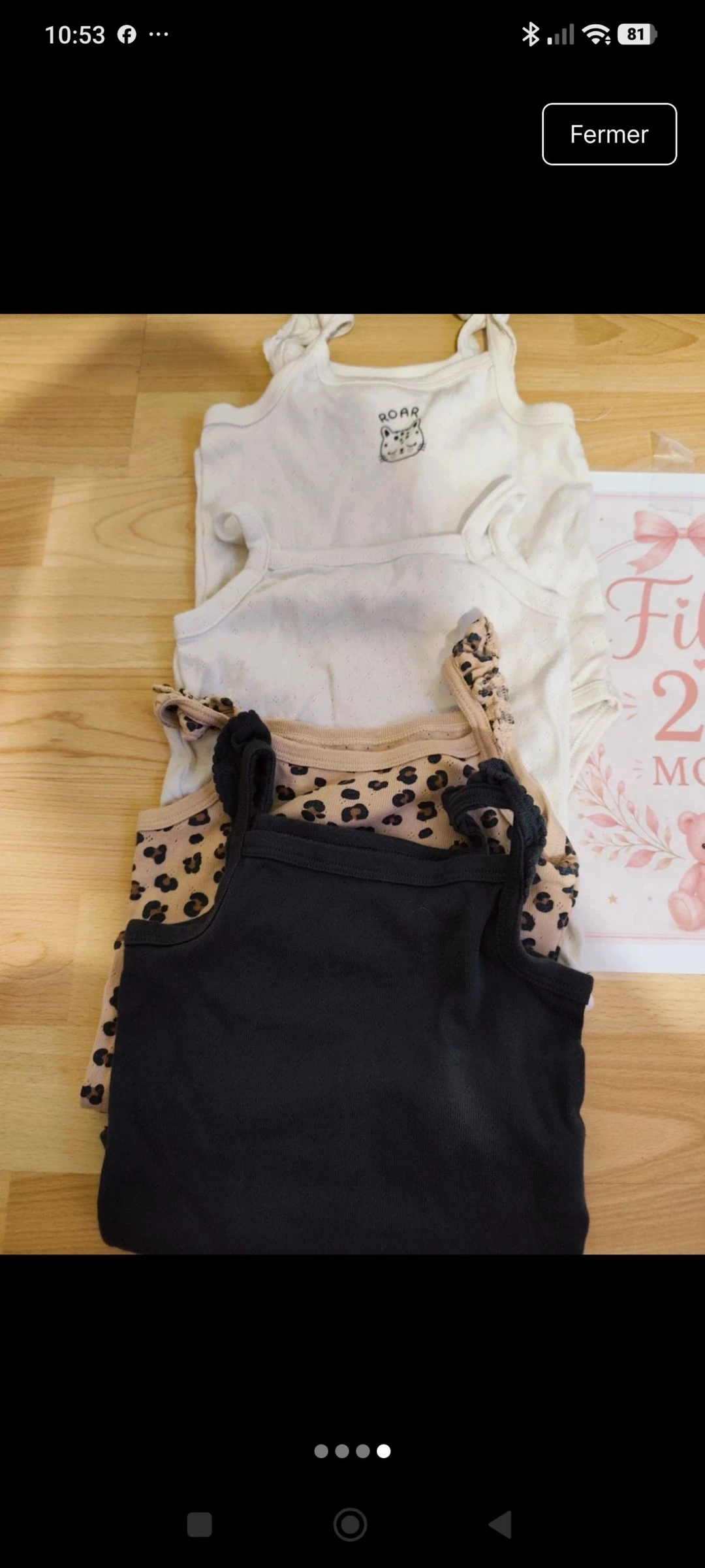 Lot of Kiabi suspenders bodys 24 months – photo 3